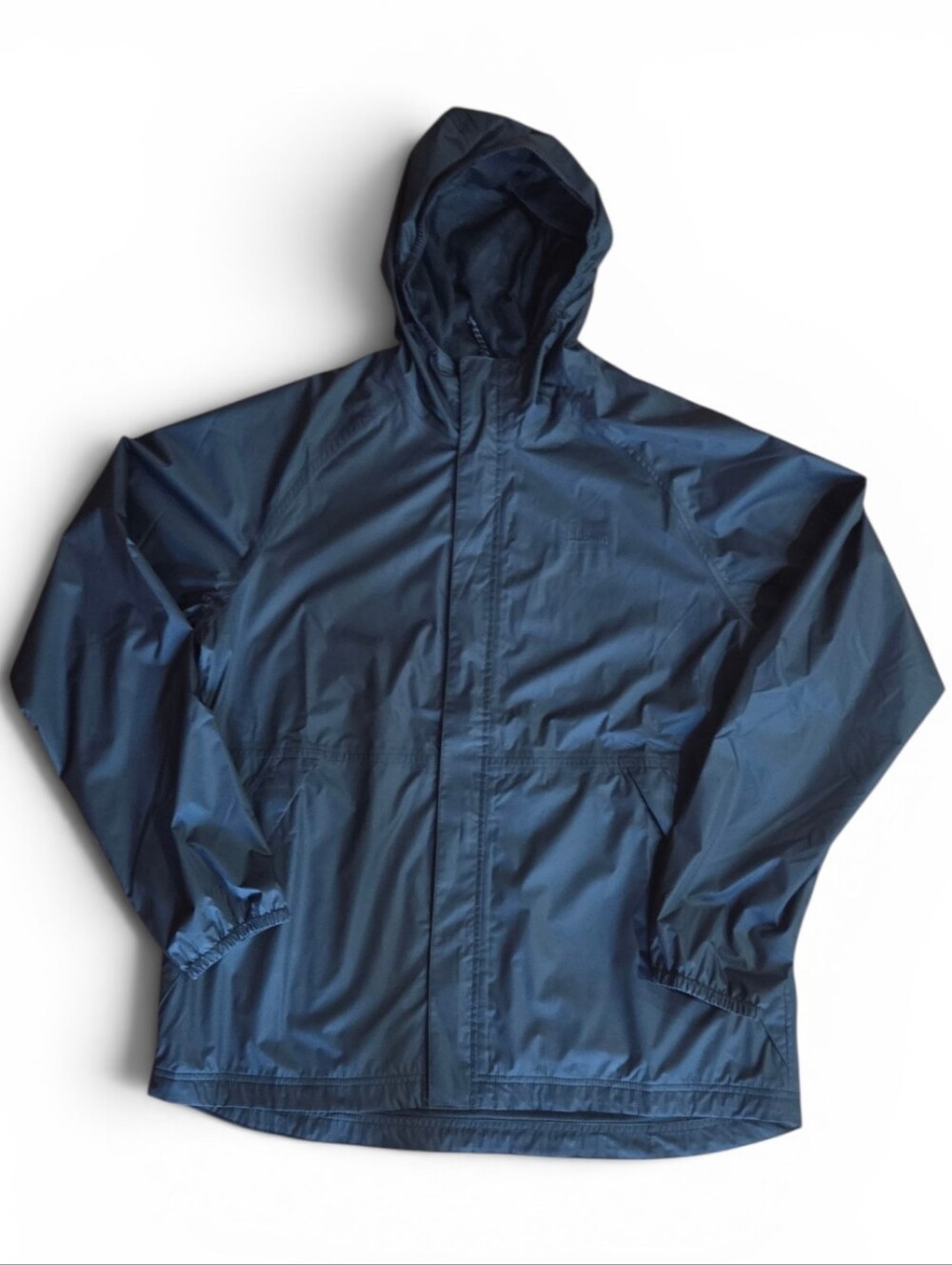 L.L. Bean Item Men's Hooded Waterproof Windbreaker, BLACK, Sz L